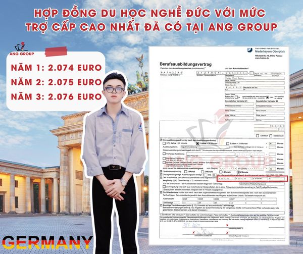 Hợp đồng du học nghề Đức với mức trợ cấp cao nhất