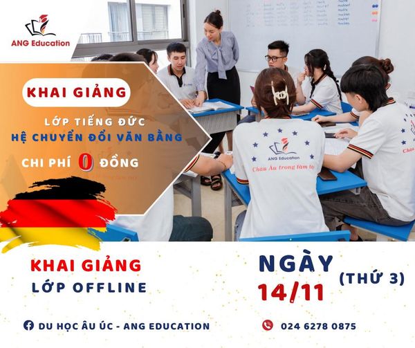 Lịch khai giảng lớp tiếng Đức A1-B1 tháng 11