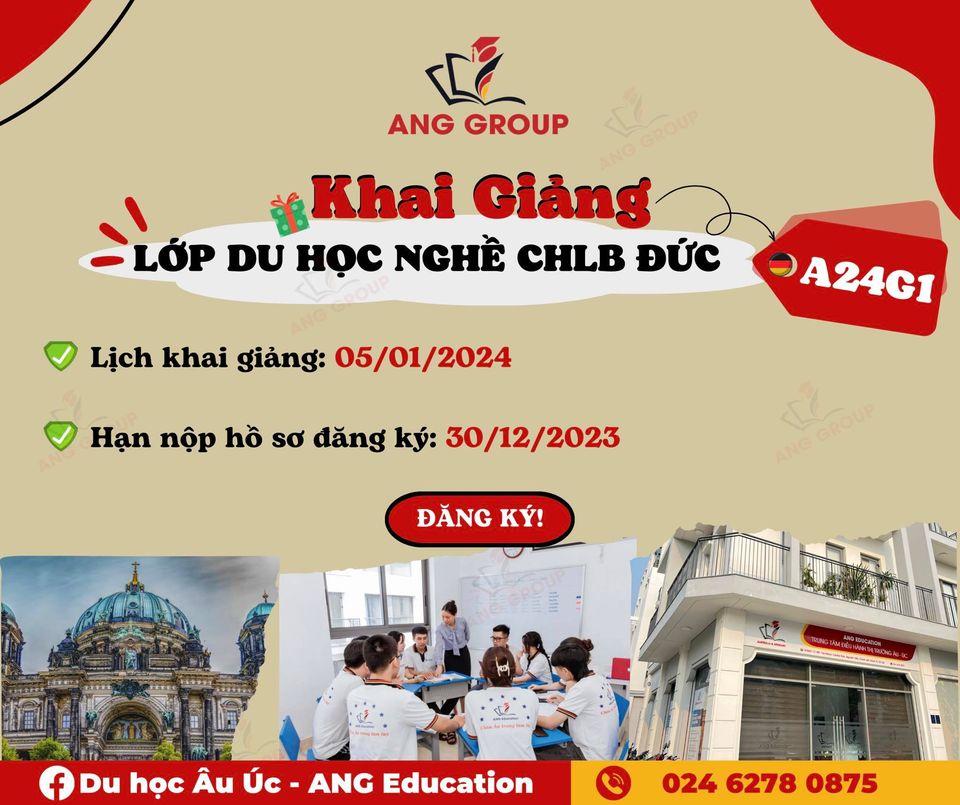 Thông báo lịch khai giảng lớp tiếng Đức A24G1