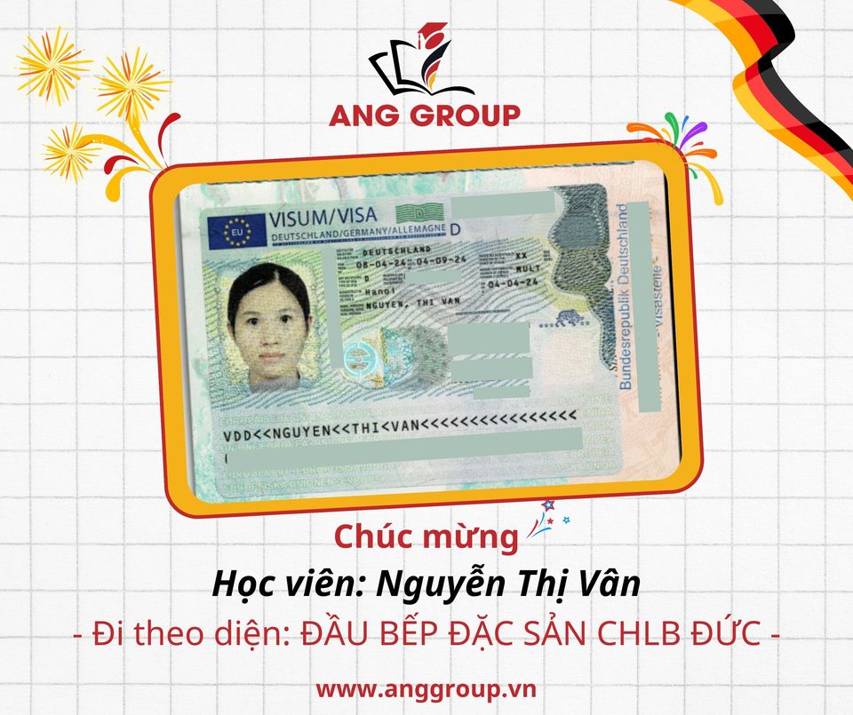 Học viên 36 tuổi nhận visa du học nghề Đức ngành đầu bếp đặc sản