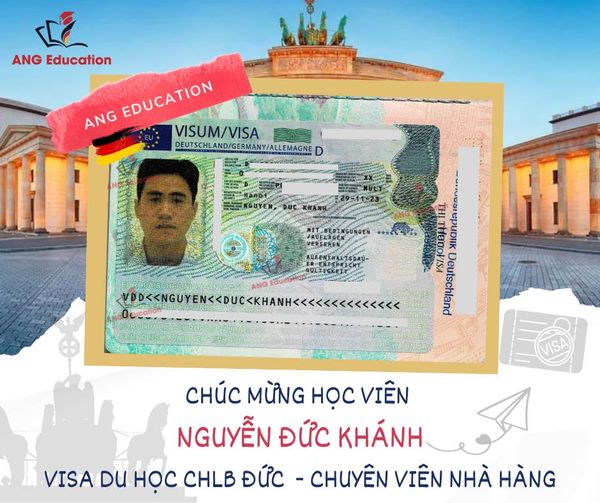 Nhận tấm visa Đức ngày cuối tháng 11.2023